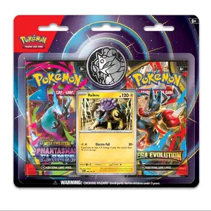 Pokémon TCG: Raikou Card, Coin & 2 Booster Packs