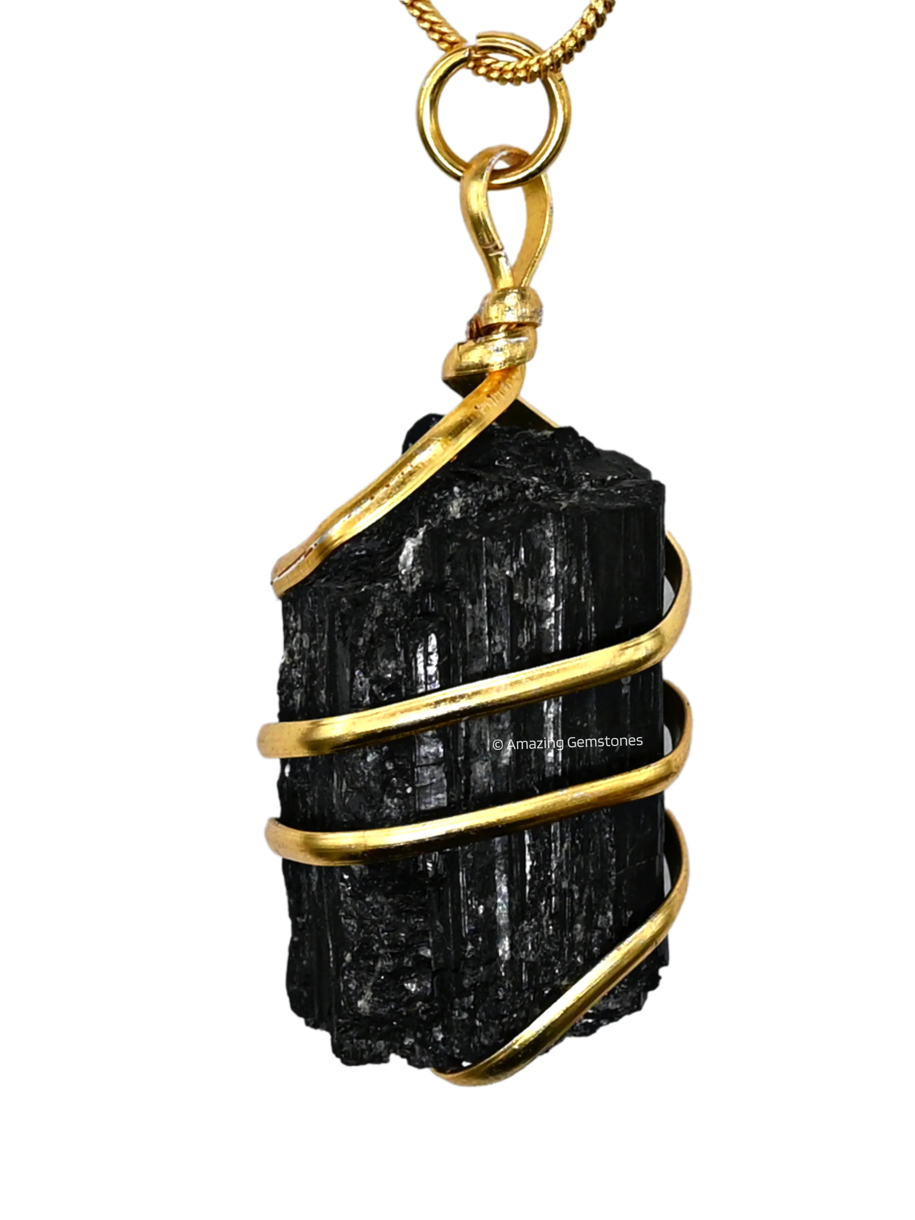 Amazing Gemstone Spiral Raw Healing Crystal Necklace for Women, Real Crystal Necklace Pendant