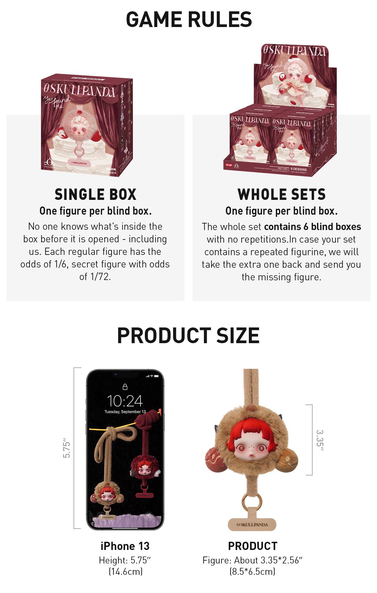 POP MART SKULLPANDA You Found Me！Series Phone Lanyard