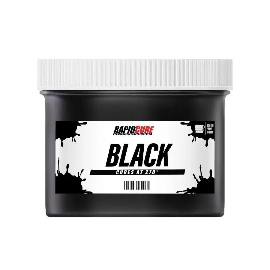 Rapid Cure Black Screen Printing Plastisol Ink