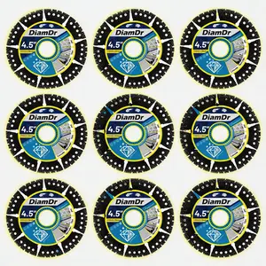 9 Pack 4.5 Inch King Diamond Cutting Iron Disc for Metal Steel Tile Compatible with Angle Grinder