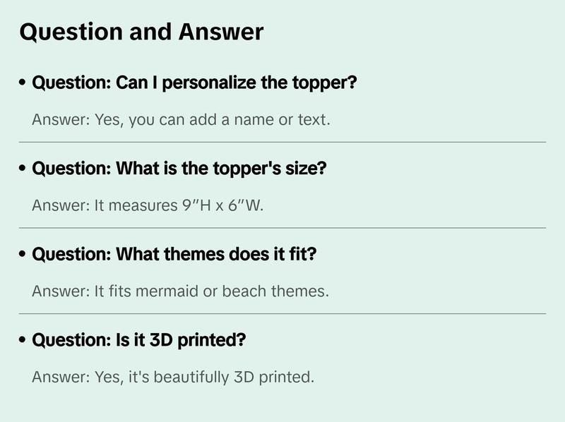 Custom Sea Shell Cake Topper Birthday Party Centerpiece Personalized Name or Any Text | Multiple colors available | Mermaid or Beach Themed