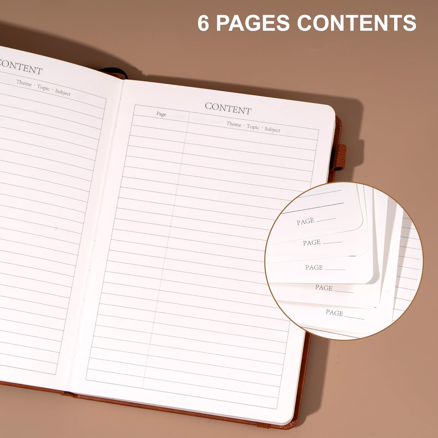 CAGIE 2 Pack A5 Lined Notebooks 320 Pages Hardcover Journal 100GSM Thick Paper Notebook Set for Writing School Work Study Note Taking Diary Journaling Junk Journal Office Notebook for Women Men Students
