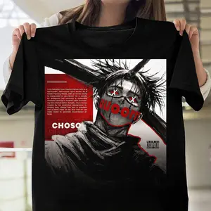 Choso Blood Bond Black T-Shirt – Dark Sorcerer Anime Inspired Graphic Tee, Unisex Casual Wear, Perfect Gift for JJK Fans