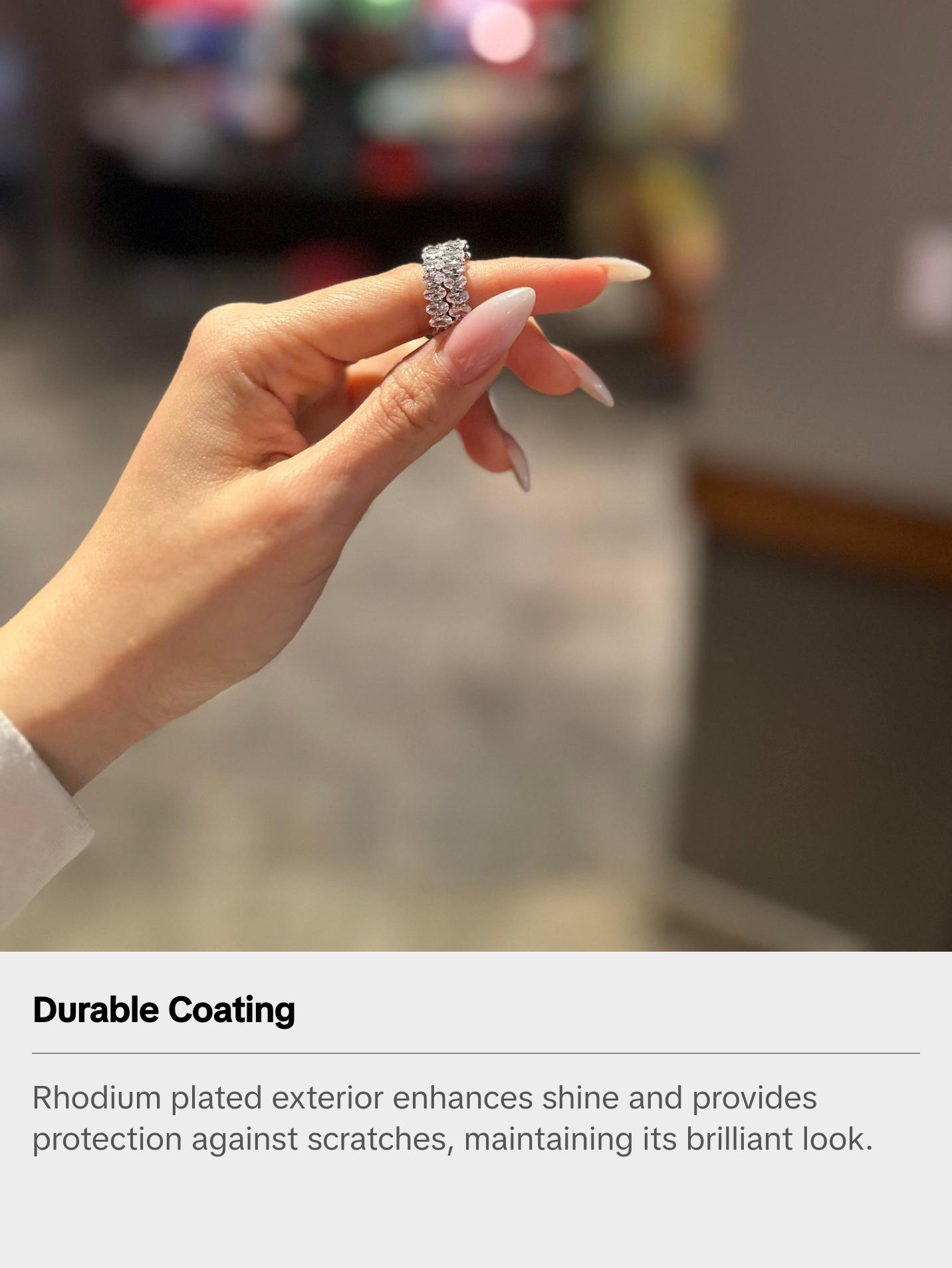 Dallas Oval Cut Eternity band