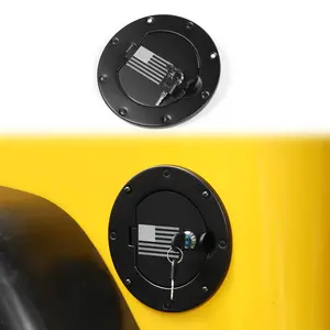 For 1997-2006 Jeep Wrangler TJ Car Door Fuel Filler Cover Gas Tank Cap With Lock