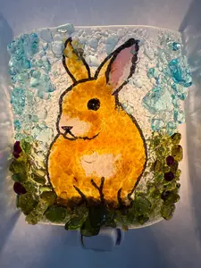 Brown and White Bunny Night Light