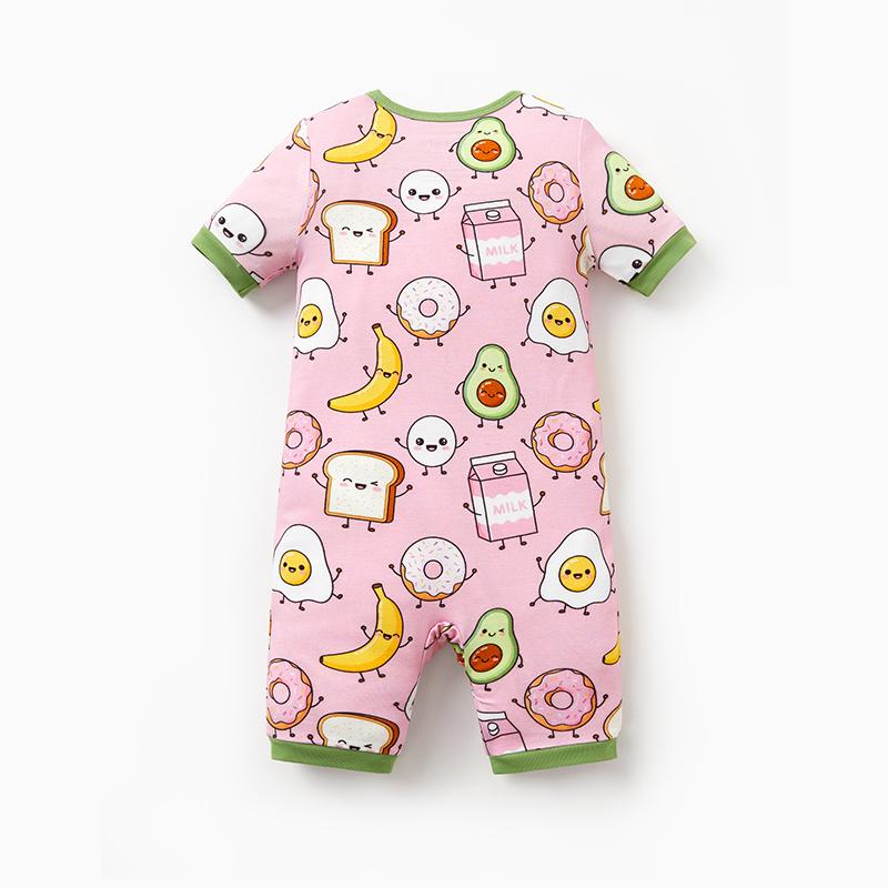 PATPAT Baby Pajama with Bamboo Viscose, Footie Jumpsuit Romper with 2-Way Zipper for Baby Boy Girl Toddler Sleeper Sleepwear