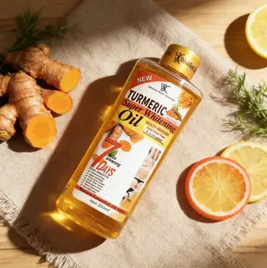 Turmeric Oil Super White 200ml: Deep Nourishing Body Oil for Anti-Dark Spot Care & Intensive Skin Repair, Leaving Skin Smooth, Even-Toned & Naturally Radiant