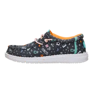 HEYDUDE Wally Youth Sports Fan - Comfortable Slip on Shoes for Kids