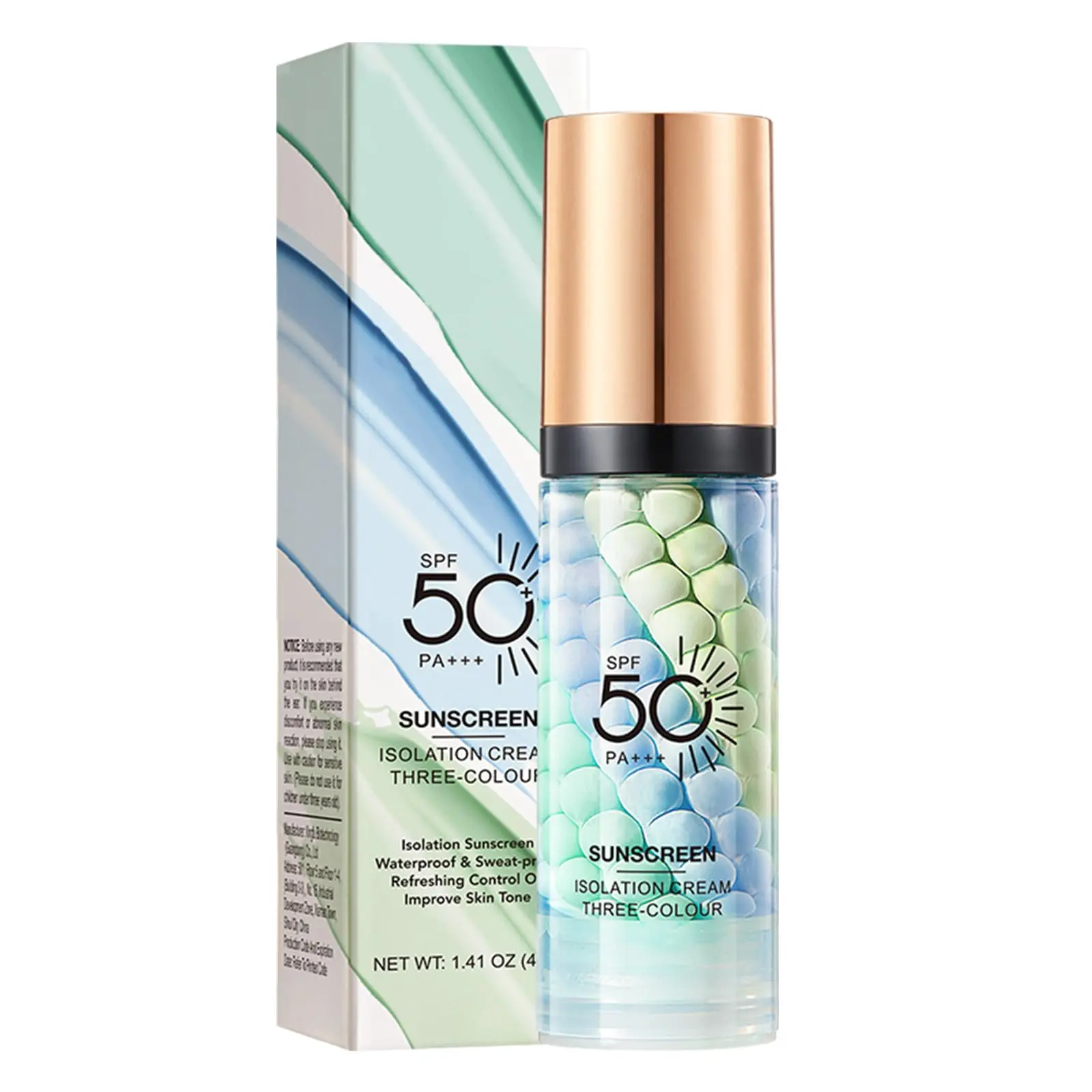 [NEW ] 3-in-1 Color Correcting Serum & Makeup Primer - Hydrating Moisturizing Facial Sunscreen with SPF 50 PA+++, Sun Protection for Redness Fix & Oil Control, Skincare Cosmetic Base, Moisturize