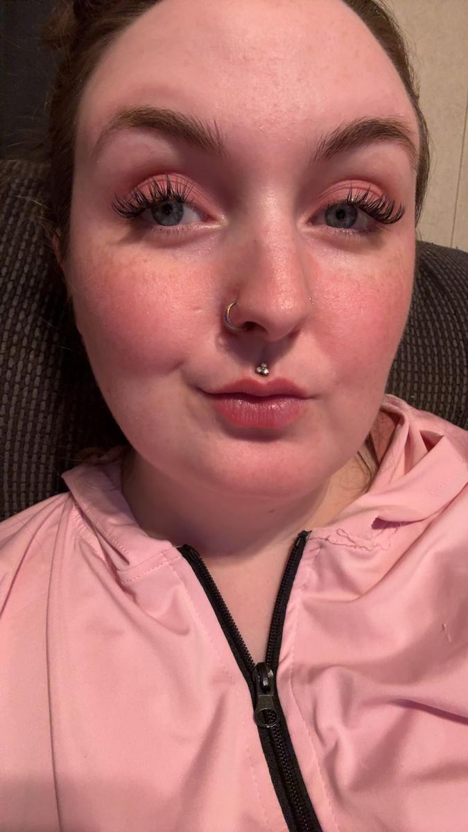 Item: Gradient Bar+Clear CZ (Double Hoop), 8mm, 18G