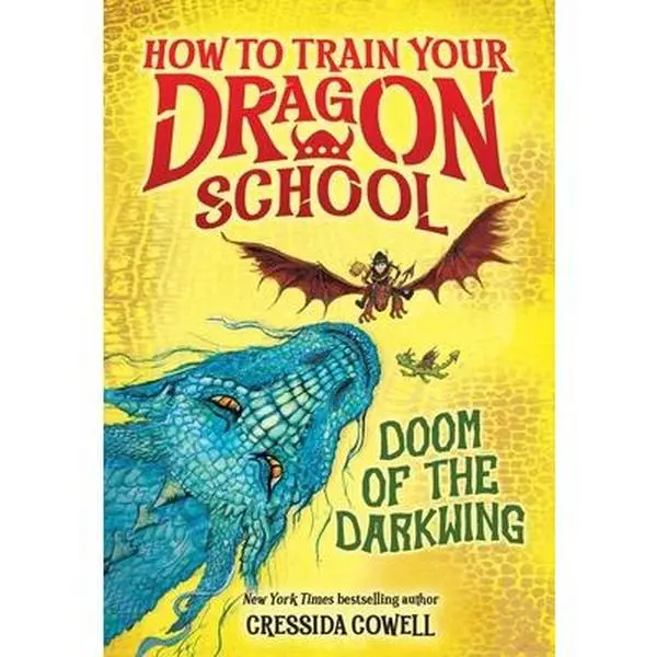 How to Train Your Dragon: Doom of the Darkwing Paperback Book - Cressida Cowell, Hiccup Horrendous Haddock, Toothless, Windwalker, Easy-to-Read Chapters, Fun Illustrations for Children's Literature & Art, English, Soft Cover