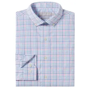SSCO Samford Check LS Button Up - Hydrangea