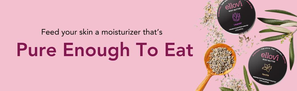 Ellovi Rose Body Butter 100% Natural Vegan Moisturizing Cream with Essential Oils for Aromatherapy & Healing Properties 3.4 fl oz