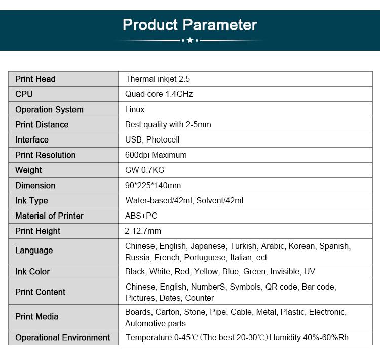 Phezer P15 Smart Touchscreen Handheld Inkjet Coder | High Adhesion PS100 Black Ink (0.5 Inch/12.7mm) | 600DPI Portable Printer for Metal, Glass, Plastic. Prints Date, Batch Code, QR, and Barcode Cloth Printing