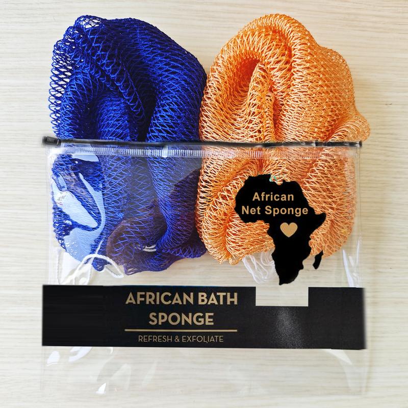 2 PCS Authentic African Exfoliating Net Bath Sponge
