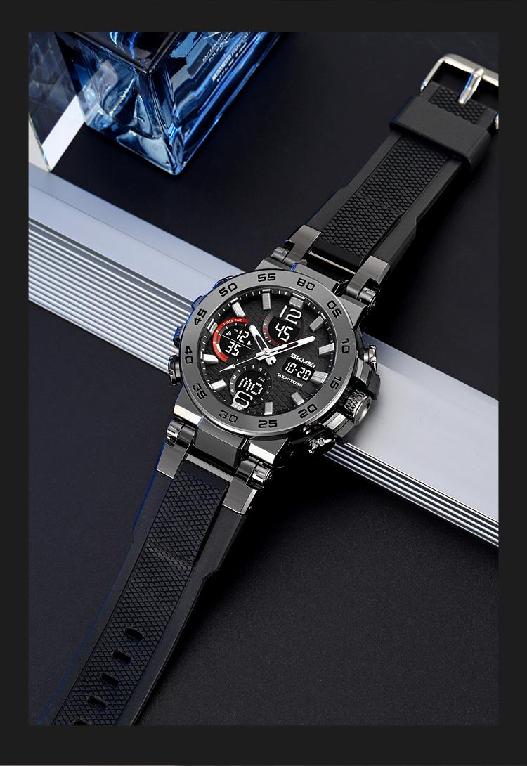 SKMEI Sport Digital Watch for Men Large Dial Outdoor Style Waterproof 50M Analog Digital Multifunction Wristwatch LED Chronograph SKMEI Sport Digital Watch for Men Large Dial Outdoor Style Waterproof 50M Analog Digital Multifunction Wristwatch LED Chronograph