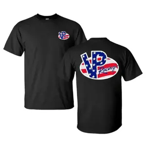 VP Racing American Flag Logo Double-Sided Shirt, Classic VP Racing Fuels Motorsport Graphic Tee, Perfect for Car Racing Fans, Mechanics & Motorsport Enthusiasts, Great for Race Day Events, Car Meets & Everyday Streetwear