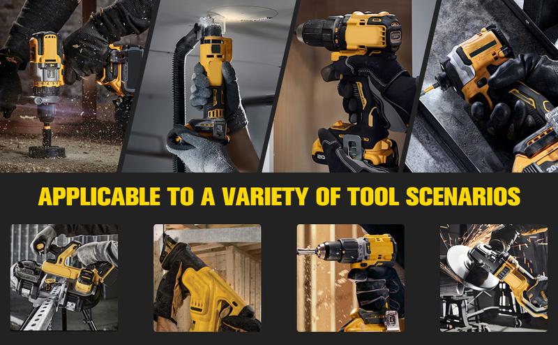 2Pack 8.0Ah Lithium Replacement for Dewalt 20V Battery Max XR Cordless Tools DCB180 DCB205 DCB206 DCB206-2 DCB200 DCB204 DCB204BT-2 DCB203 DCB201 DCB207