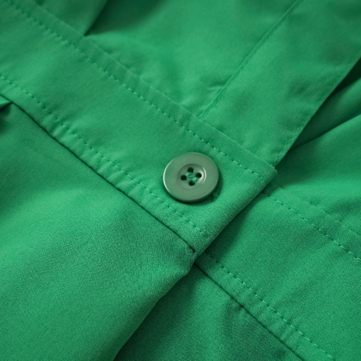 Women's loose solid color lapel mid-length dress, waist design, comfortable and elegant, a must-have for commuting and formal occasions Shirt Dress