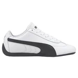 PUMA Mens Speedcat Shield Lace Up Sneakers Shoes Casual - Black, White
