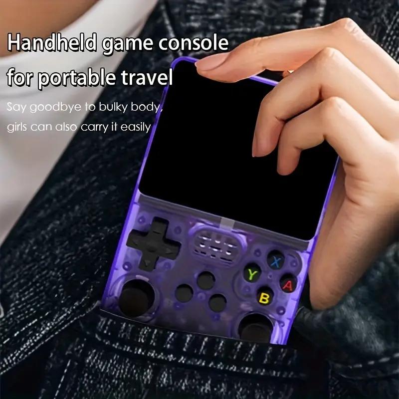 2026 New Model R36S Handheld Game Console, 128GB Large Storage Capacity, Responsive Controls, Three Color Options, Durable ABS Material, Portable Gaming Device, Play Anytime Anywhere,An Ideal Choice for Gamers,Perfect Halloween Gift,Perfect Christmas Gift