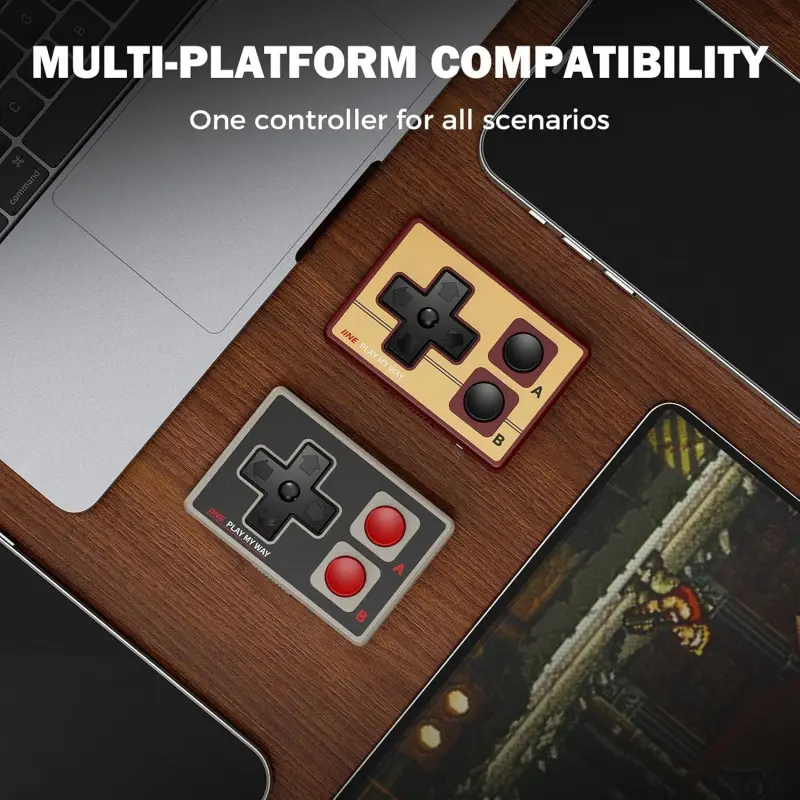 2026 Latest Iine Mini Compact Mobile Gaming Gamepad Controller for iPhone iPad Android, Portable Wireless Controller, Supports Tiktok Music Ppt Selfie, Perfect Gift