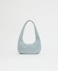 Mini Gnocchi Bag - Baby Blue Suede