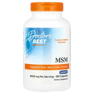 Doctor's Best MSM, 180 Capsules (1,000 mg per Capsule)