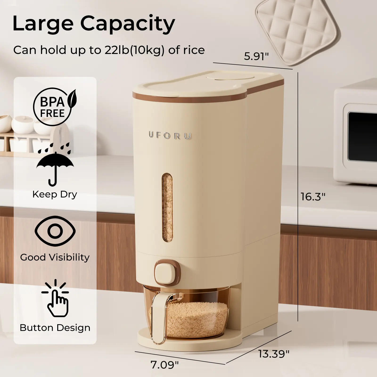 Large-22Lbs-Milk tea brown