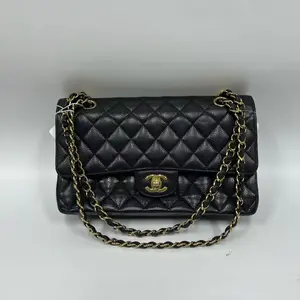 Pre-owned france Crossbody Bags Chanel Black Gold CF Medium（SZ H22174 ）