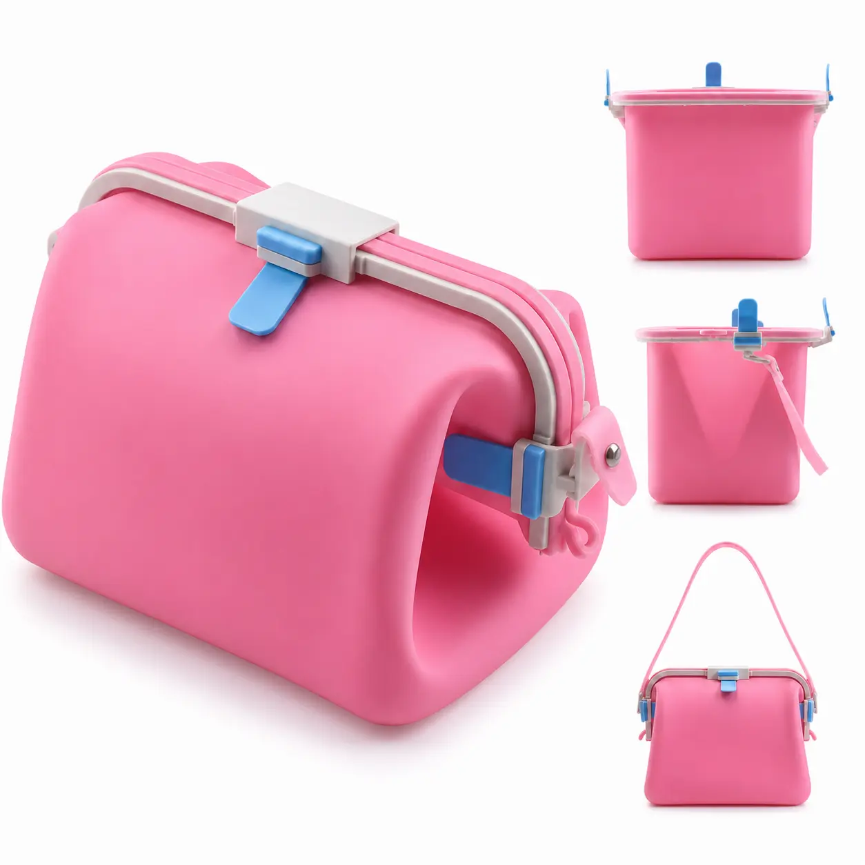 【Sohochic】Wet Dry Bag, Waterproof Reusable Beach Pool Tote Bag, 100% Food-Grade Solid Silicone,1500-4000ml,Dry-Wet Separate Bag with Adjustable Shoulder Strap & Buckle,Eco Friendly, for Swimsuit, Outdoor Lunch, Yoga Gym Dirty Clothes,school bag,Makeup