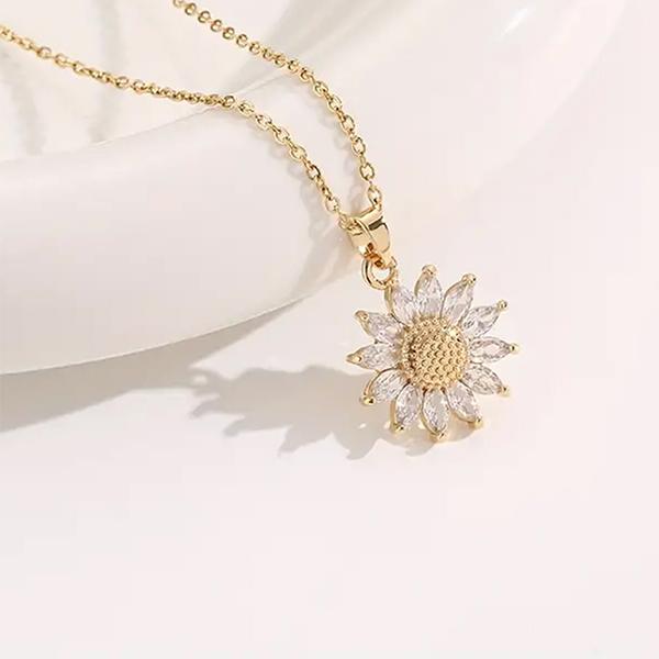 Artificial Sunflower Gifts for Women Her Daughter Girlfriend Wife Mom Friends Sisters Aunt, You are My Sunshine Necklace with Gift Box for Birthday Wedding Mother's Day Xmas Present