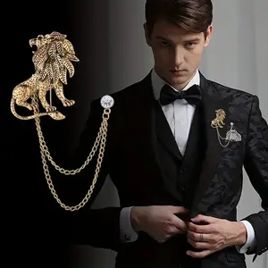 Lion Pendant Brooch - Fashion Retro Lapel Pin Accessory