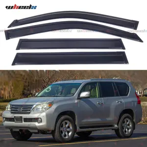 For 2010-2023 Lexus GX460 All Models | Luxury Style 4Pcs Acrylic Window Visors Rain Guards Deflectors | Scratch Resistant & Easy to Install  #ValentinesGift  #LexusGX460Visors #WindowDeflectors