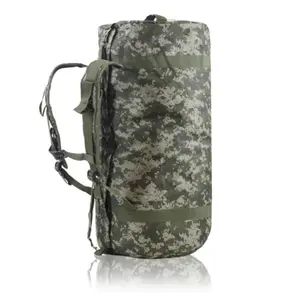 2-in-1 Large 100L Duffle Bag Backpack - Heavy Duty Military Gear Bag Water-Resistant Nylon Tactical Duffel, Outdoor Travel & Hunting Storage (Pixel Camo)