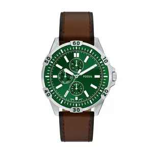 Fossil Men's Garrett Multifunction Brown Leather Watch