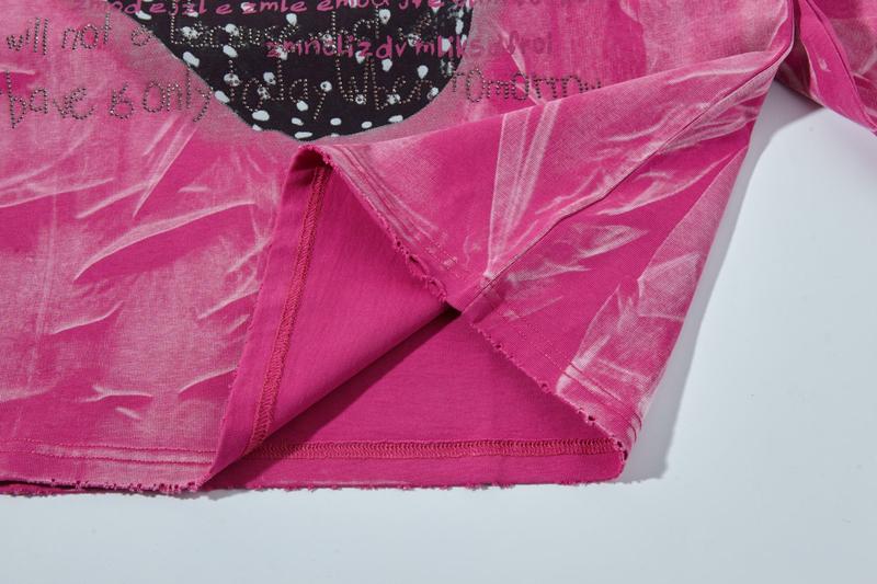 Women's Oversized Cotton Crewneck Sweatshirt - Casual Summer T-Shirt with Oversized Fit & Crystal Heart Design Women's Oversized Cotton Crewneck Sweatshirt - Casual Summer T-Shirt with Oversized Fit & Crystal Heart Design