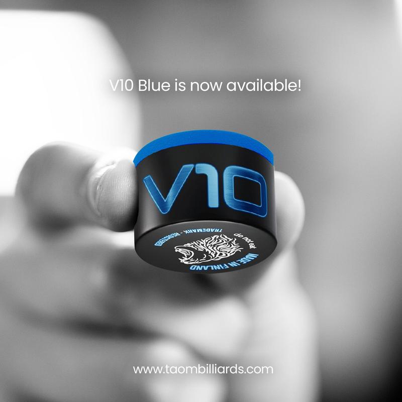 Taom Billiard V10 Chalk Blue 1 pc w/Retractable Chalk Holder