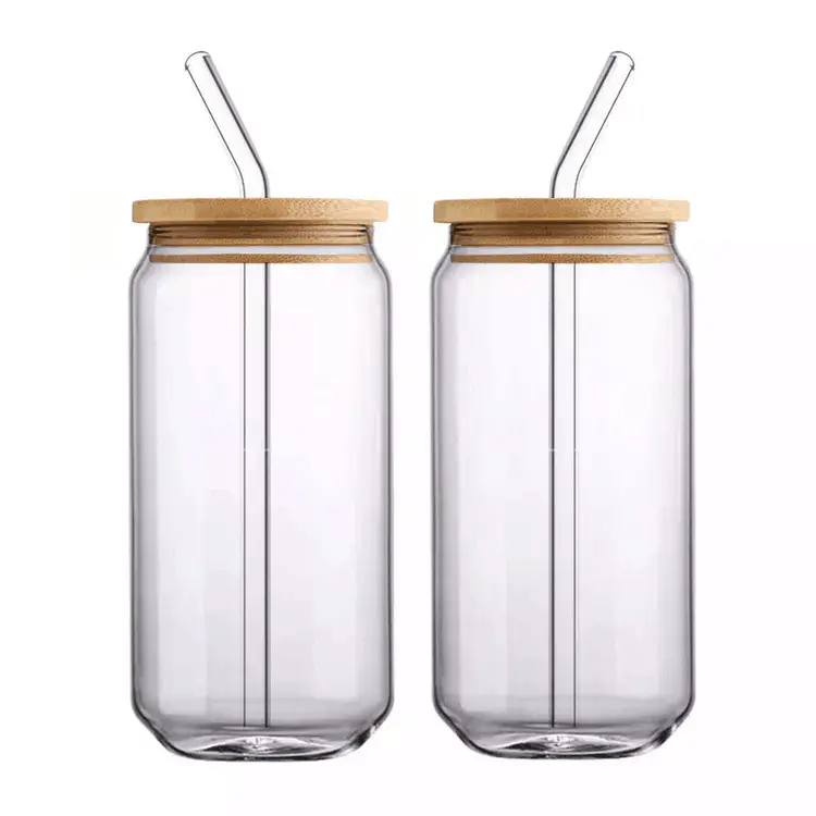 Iced Coffee Drinking Glasses Set, Kitchen Glassware for Cold Beverages Bottles Drinkware