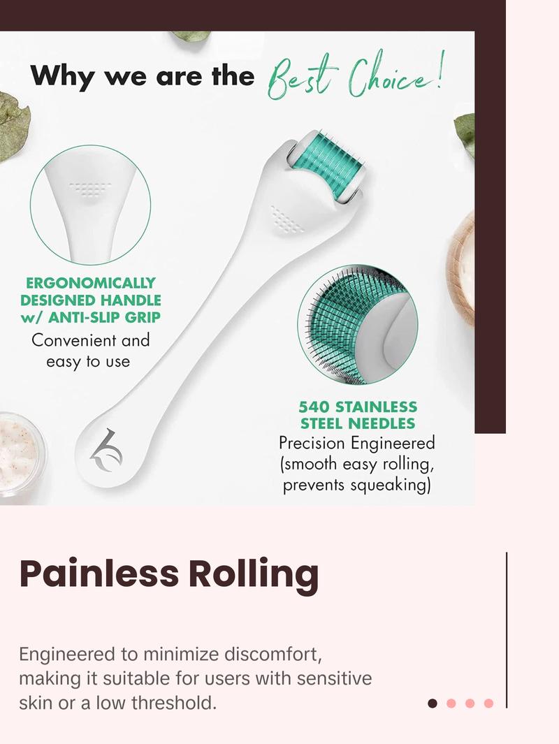 [BEAUTY BY EARTH] Microneedle Roller for Skincare - Acne-Free, Comfortable Design, Ideal for Daily Use