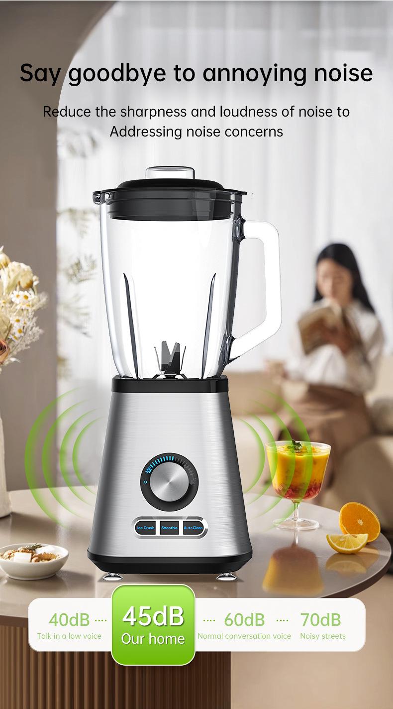 Blender Cup 1200W & Grinder Combo 30,000 RPM Powerful Motor Smoothie Kitchen Countertop Blender 1.5L Large Capacity Smoothie & Grinder Combo Crushes Ice for Cold Drinks, Fruit Purees, Milkshakes, Juices