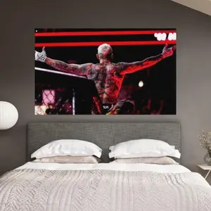 Tapestry Decor Charles Oliveira Inspired Room Flag, Motivational Wall Decor, Hard Work and Dedication, Inspirational Gift Cotton Decorative trippy