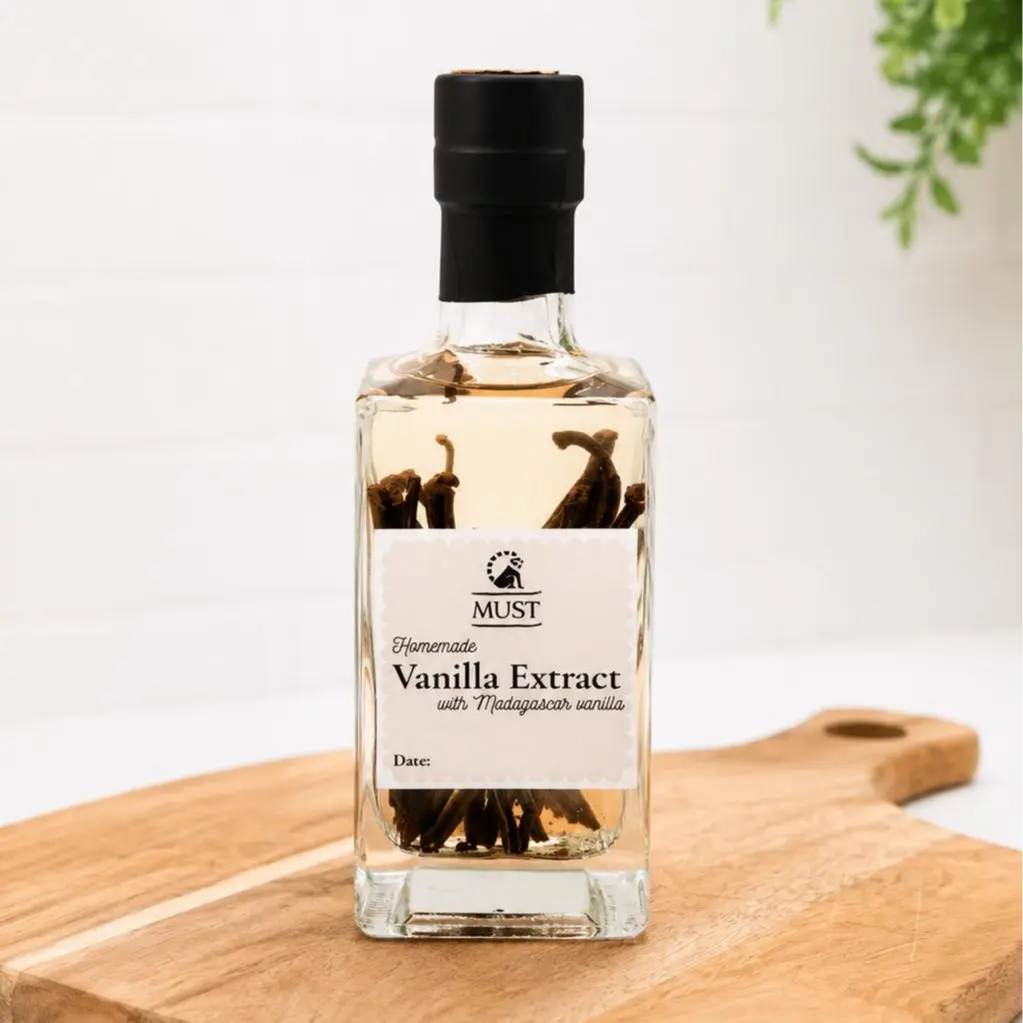Homemade Vanilla Extract Kit - With Grade A Madagascar Vanilla Beans