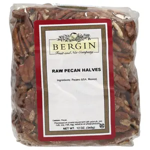 Bergin Fruit and Nut Company Raw Pecan Halves, 12 oz (340 g)