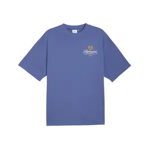 PUMA Mens Represent Graphic Crew Neck Short Sleeve Casual Tops Casual - Blue