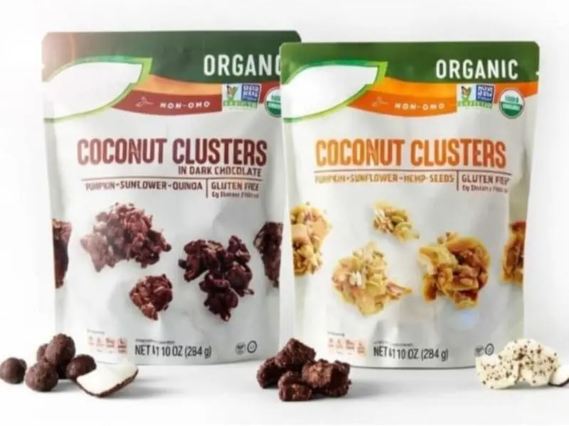 Simply Nature Organic Coconut Cluster Dessert Snacks - Dark Chocolate or Pumpkin & Seed Mix Flavors, Gluten-Free, Non-GMO, 10oz (284g) Individual/Bundle Bags, 12-Month Shelf Life for Cupboard Storage