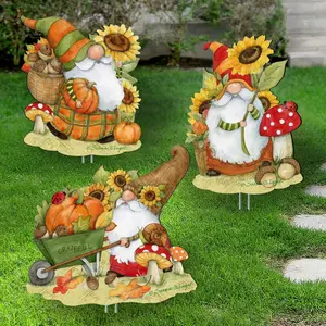 Designocracy 8120130MS3 12 x 9 in. Heartwarming Gifts for All Garden Christmas Decor, Set of 3