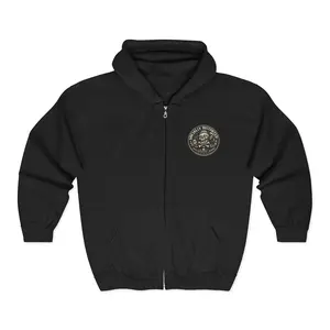 Socially Distorted Skeleton Crest Hoodie | Full Zip Hooded Sweatshirt